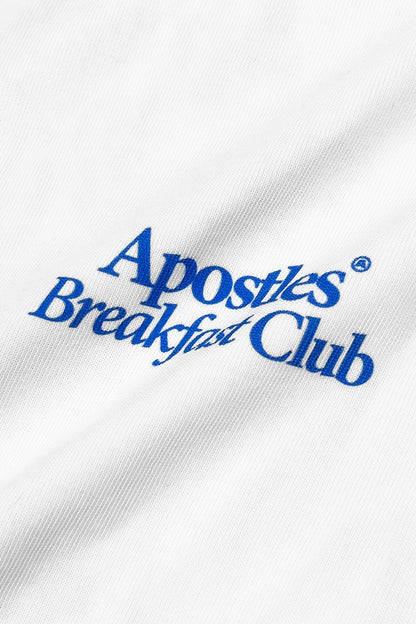 APOSTLES BREAKFAST CLUB GOLDEN STACK TEE – WHITE - GROGROCERY