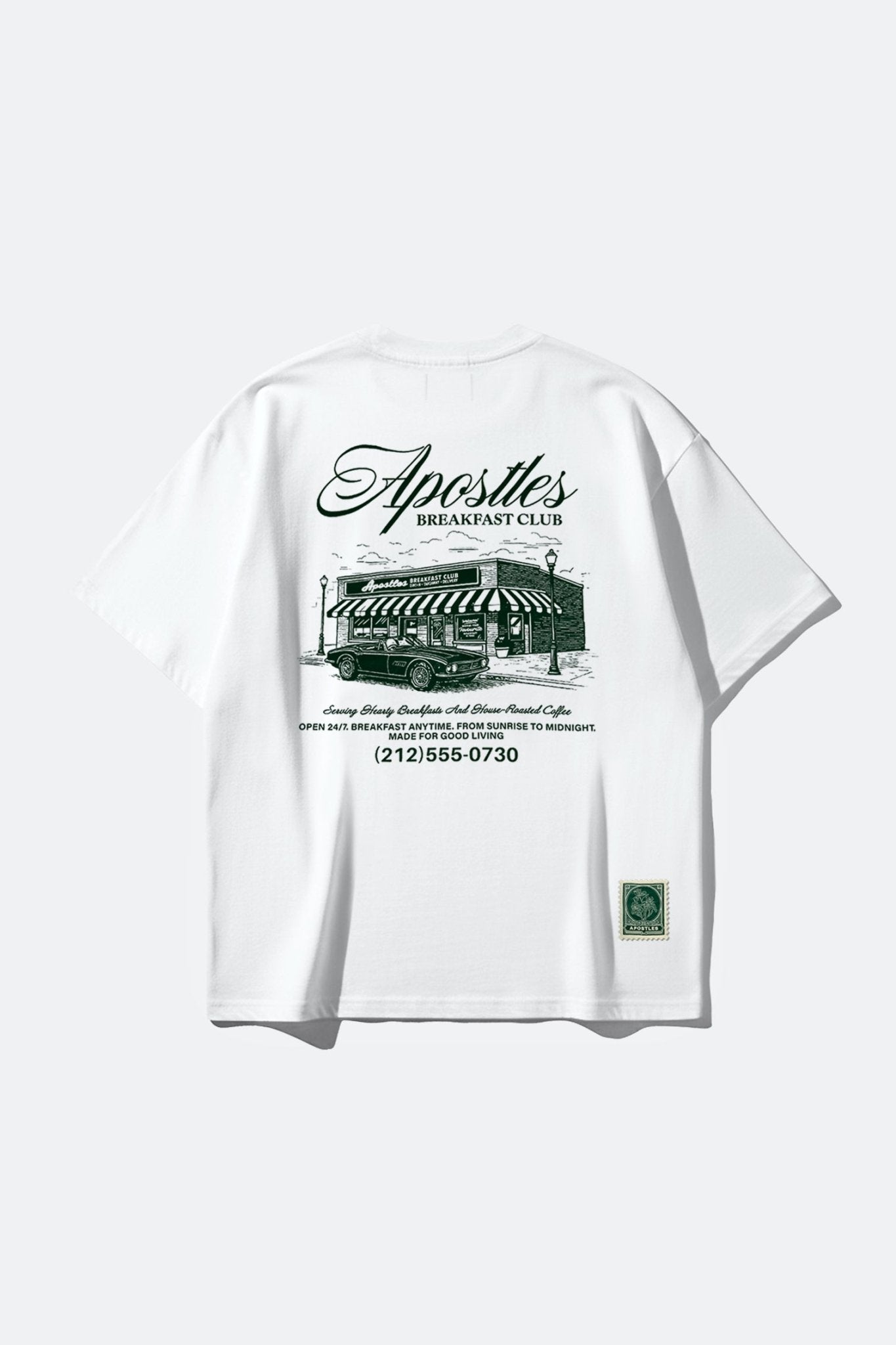 APOSTLES BREAKFAST CLUB GRAND OPENING TEE – WHITE - GROGROCERY