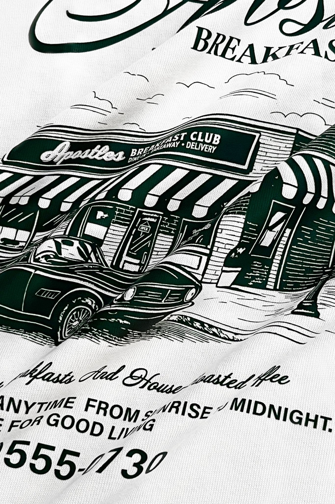 APOSTLES BREAKFAST CLUB GRAND OPENING TEE – WHITE - GROGROCERY