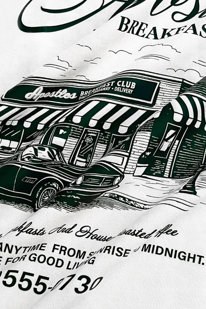 APOSTLES BREAKFAST CLUB GRAND OPENING TEE – WHITE - GROGROCERY