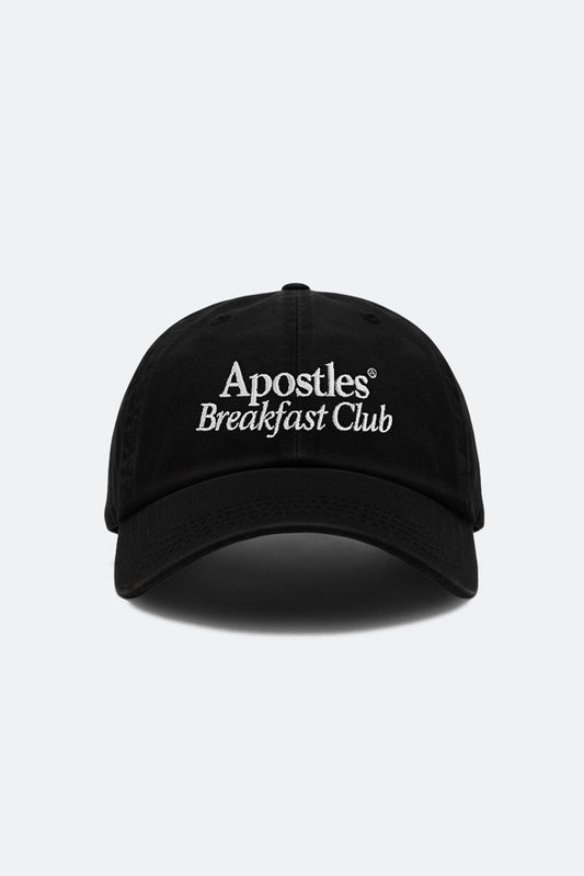APOSTLES BREAKFAST CLUB LOGO CAP – ROAST BLACK - GROGROCERY