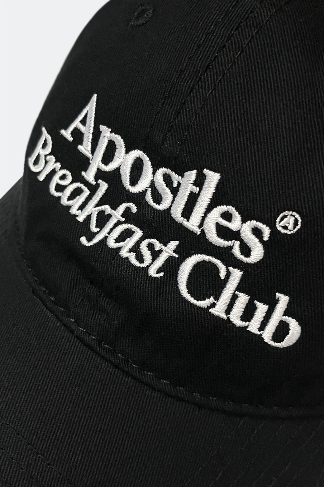 APOSTLES BREAKFAST CLUB LOGO CAP – ROAST BLACK - GROGROCERY