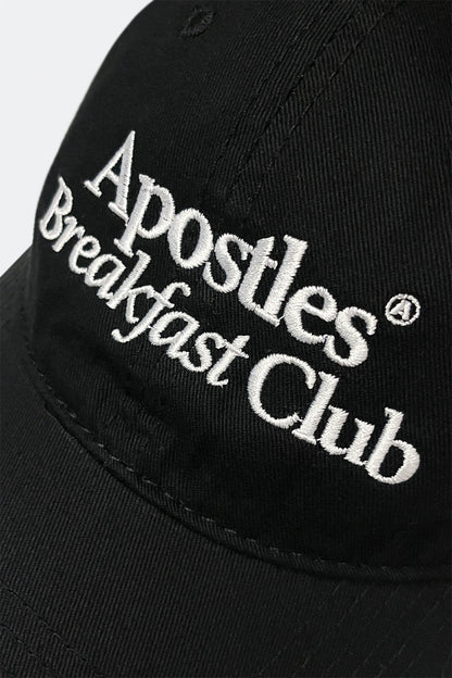 APOSTLES BREAKFAST CLUB LOGO CAP – ROAST BLACK - GROGROCERY