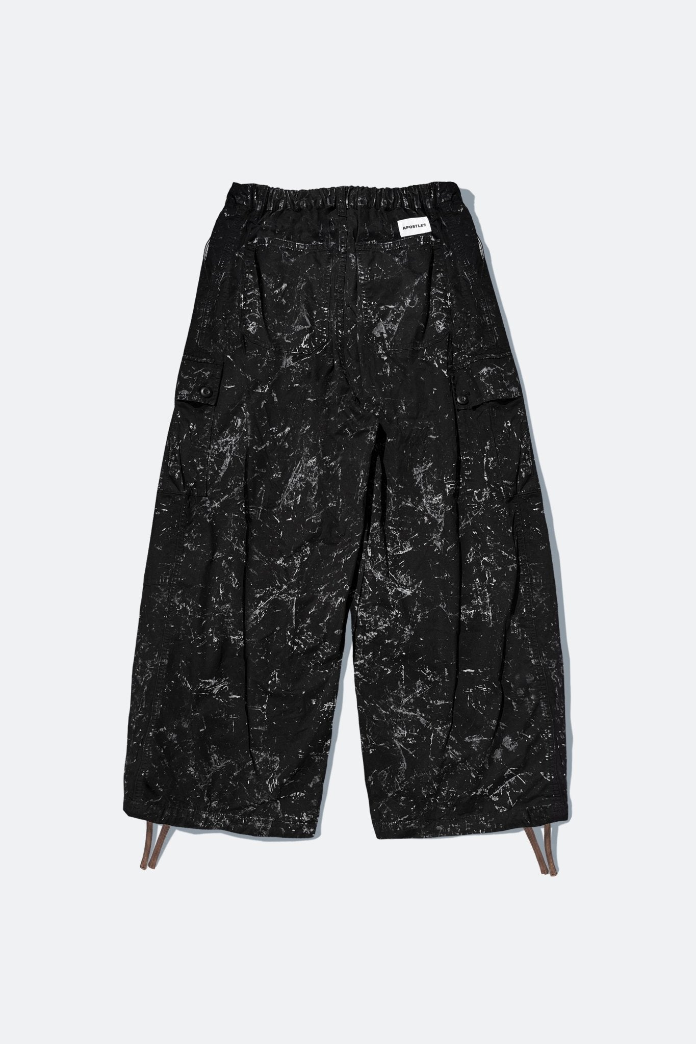 APOSTLES PAINTED PARACHUTE PANTS – ONYX BLACK - GROGROCERY