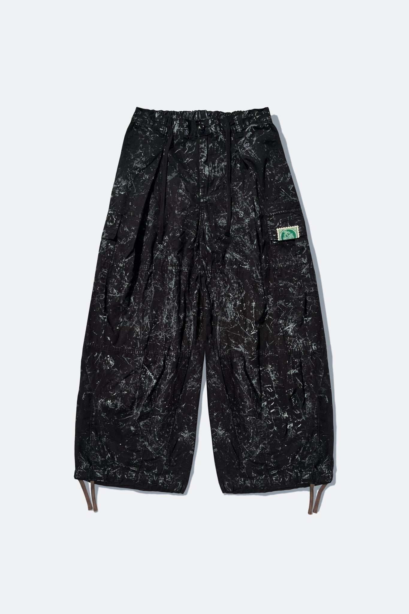 APOSTLES PAINTED PARACHUTE PANTS – ONYX BLACK - GROGROCERY