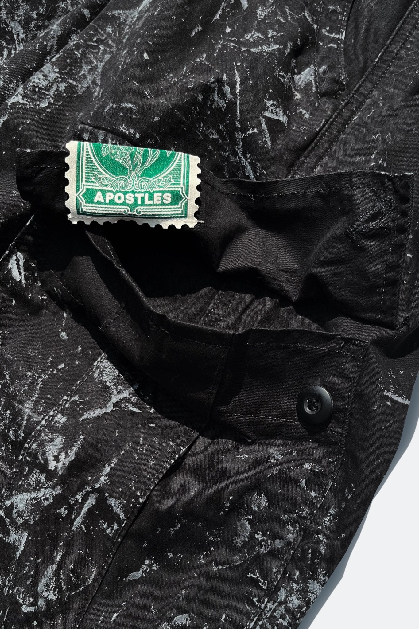 APOSTLES PAINTED PARACHUTE PANTS – ONYX BLACK - GROGROCERY