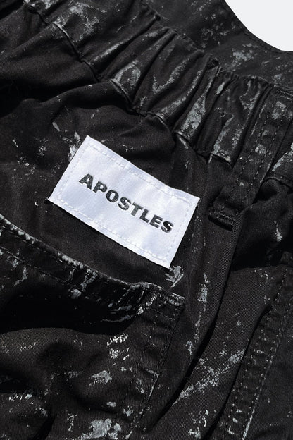APOSTLES PAINTED PARACHUTE PANTS – ONYX BLACK - GROGROCERY