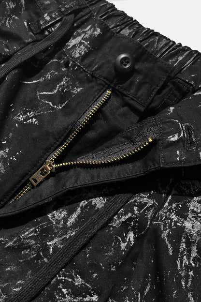 APOSTLES PAINTED PARACHUTE PANTS – ONYX BLACK - GROGROCERY