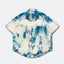 APOSTLES S001 / HAND - DYED CROCHET SHIRT - OCEAN BLUE - GROGROCERY