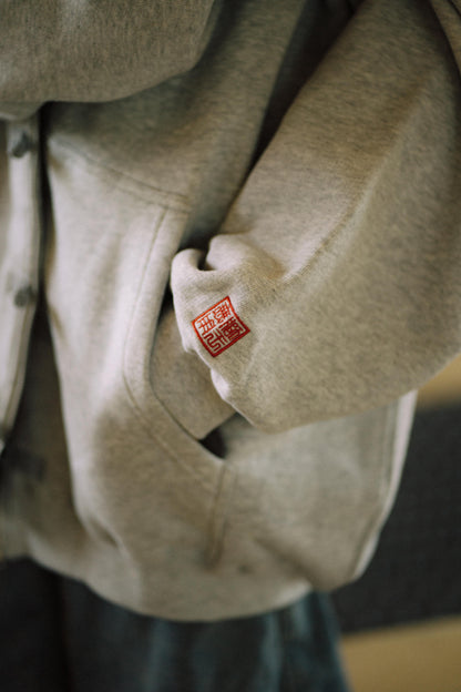 URDU X NEEDLESS DONALD DUCK KUNG FU ZIP UP HOODIE/ GREY