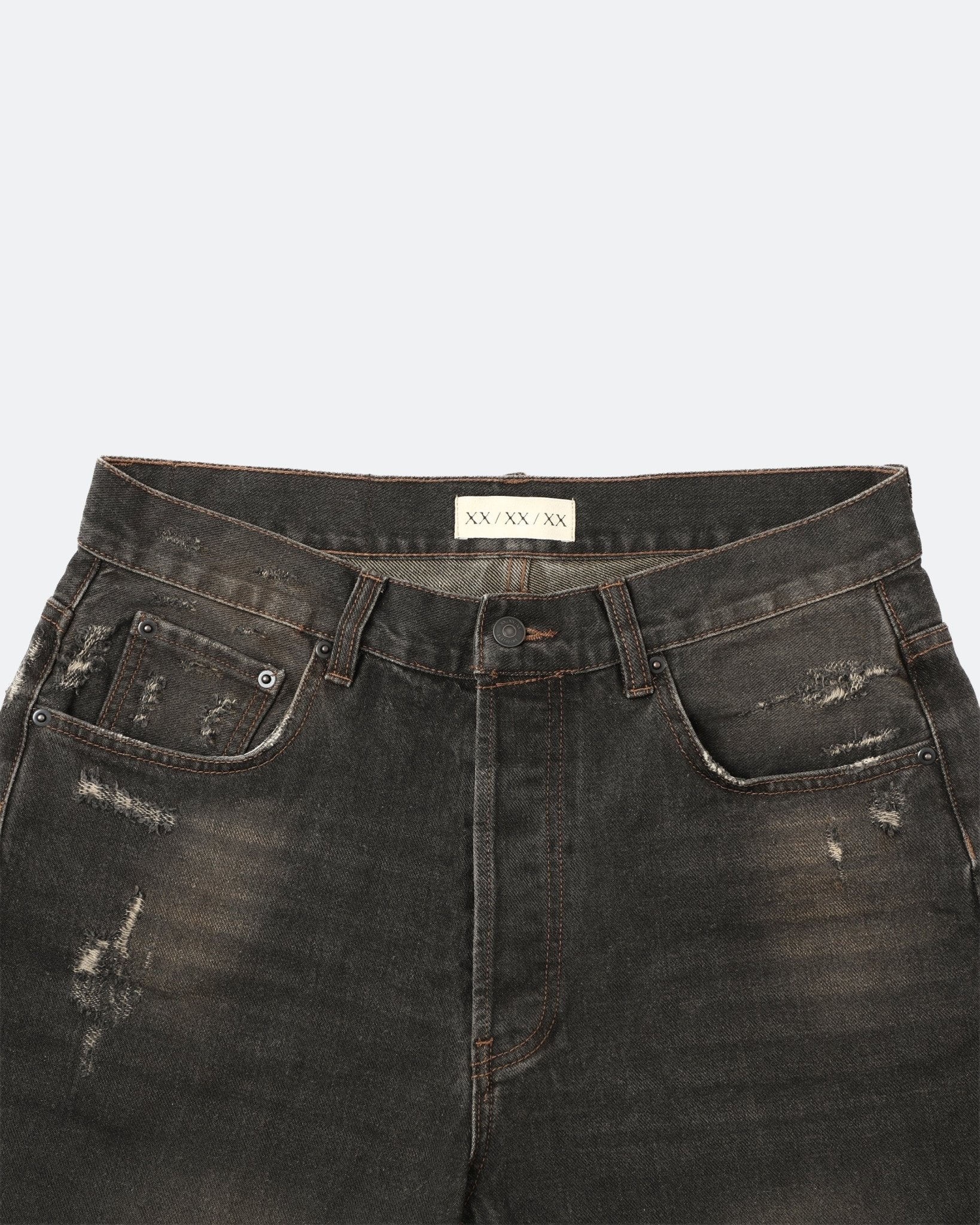 BESTBFORE RACER FLARED JEANS/ DARK BROWN - GROGROCERY