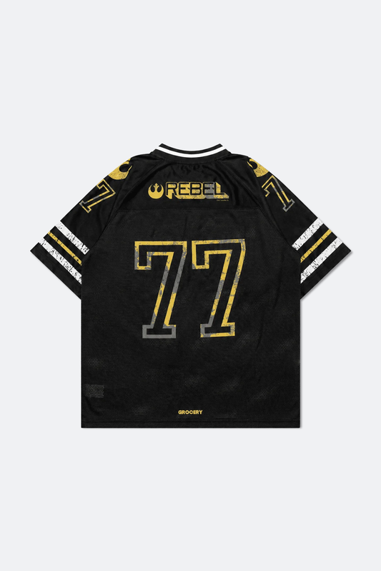 GROCERY STAR WARS VINTAGE JEDI AMERICAN FOOTBALL JERSEY/ BLACK