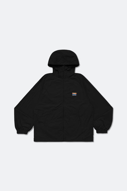 GROCERY PACKABLE NYLON WINDBREAKER/ BLACK