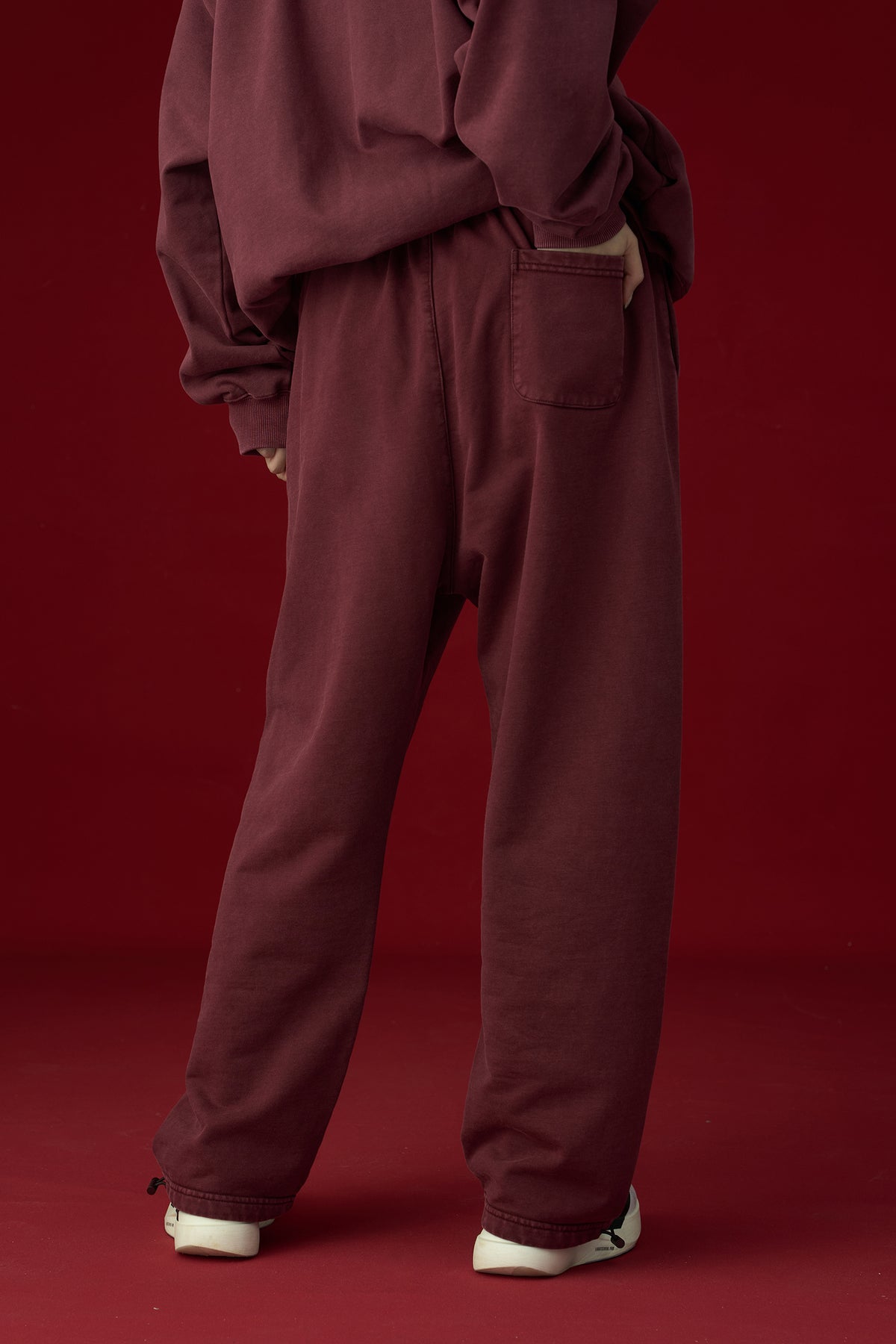 GROCERY BASIC WASHED SWEATPANTS/ BURGUNDY