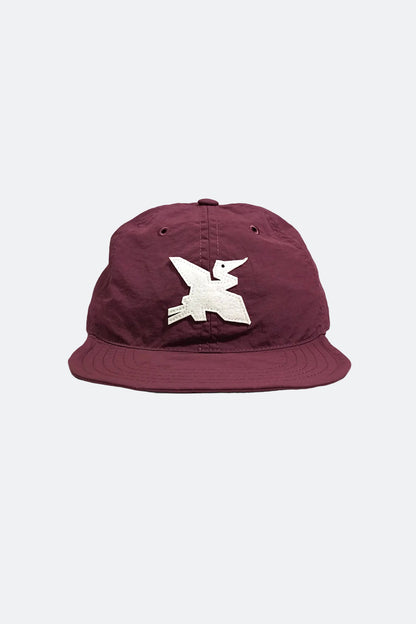 CLUB STUBBORN X OLDSOILISM GEOMETRIC CRANE CAP/ BURGUNDY