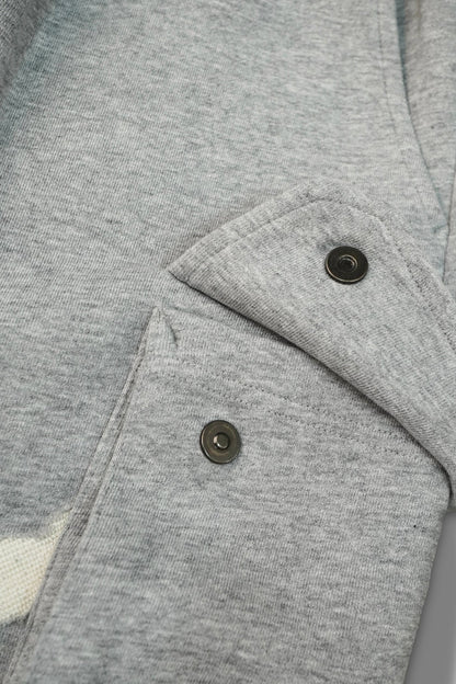 CLUB STUBBORN X OLDSOILISM M47 CROPPED SWEAT PANTS/ LASER CRANE GREY - GROGROCERY