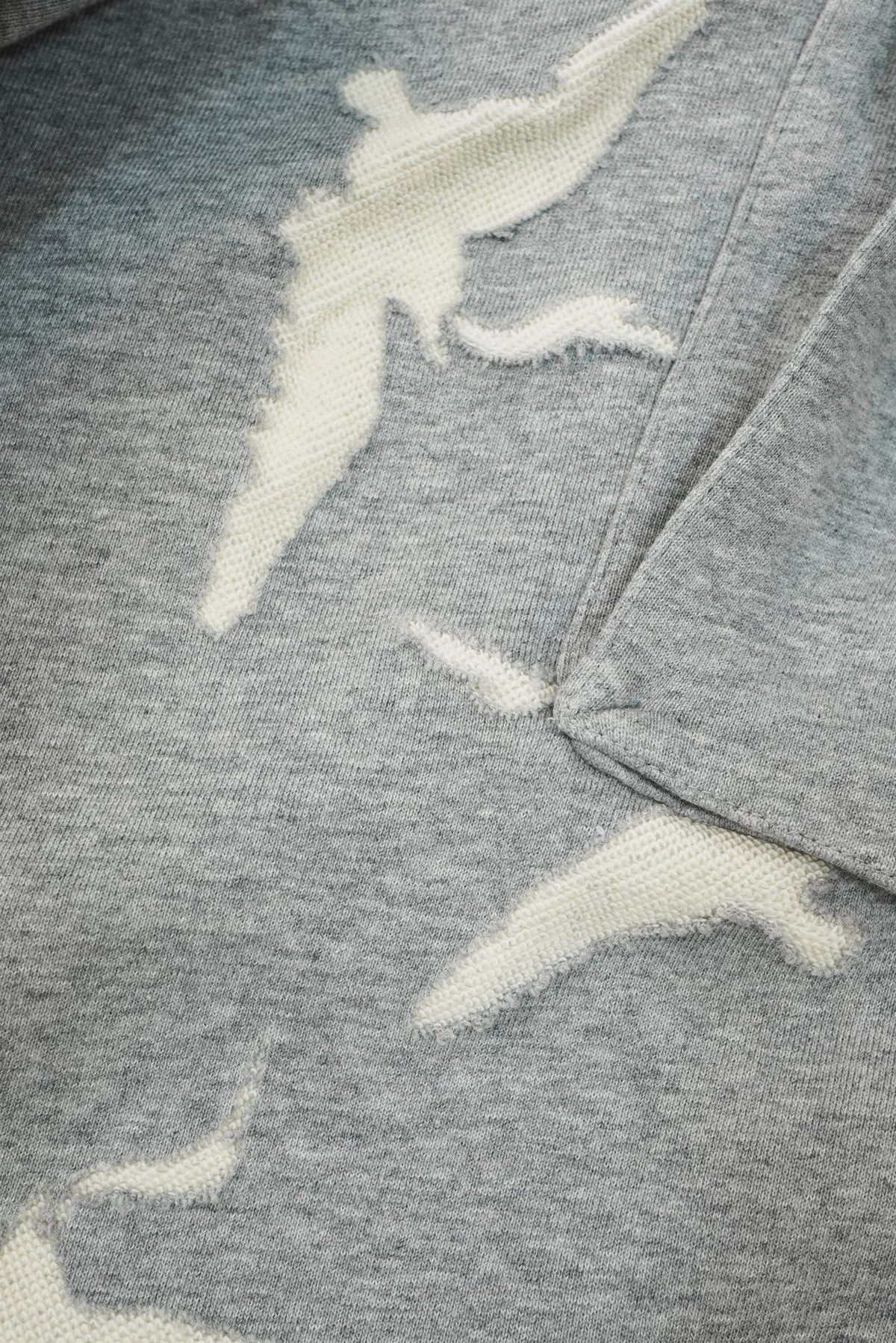 CLUB STUBBORN X OLDSOILISM M47 CROPPED SWEAT PANTS/ LASER CRANE GREY - GROGROCERY