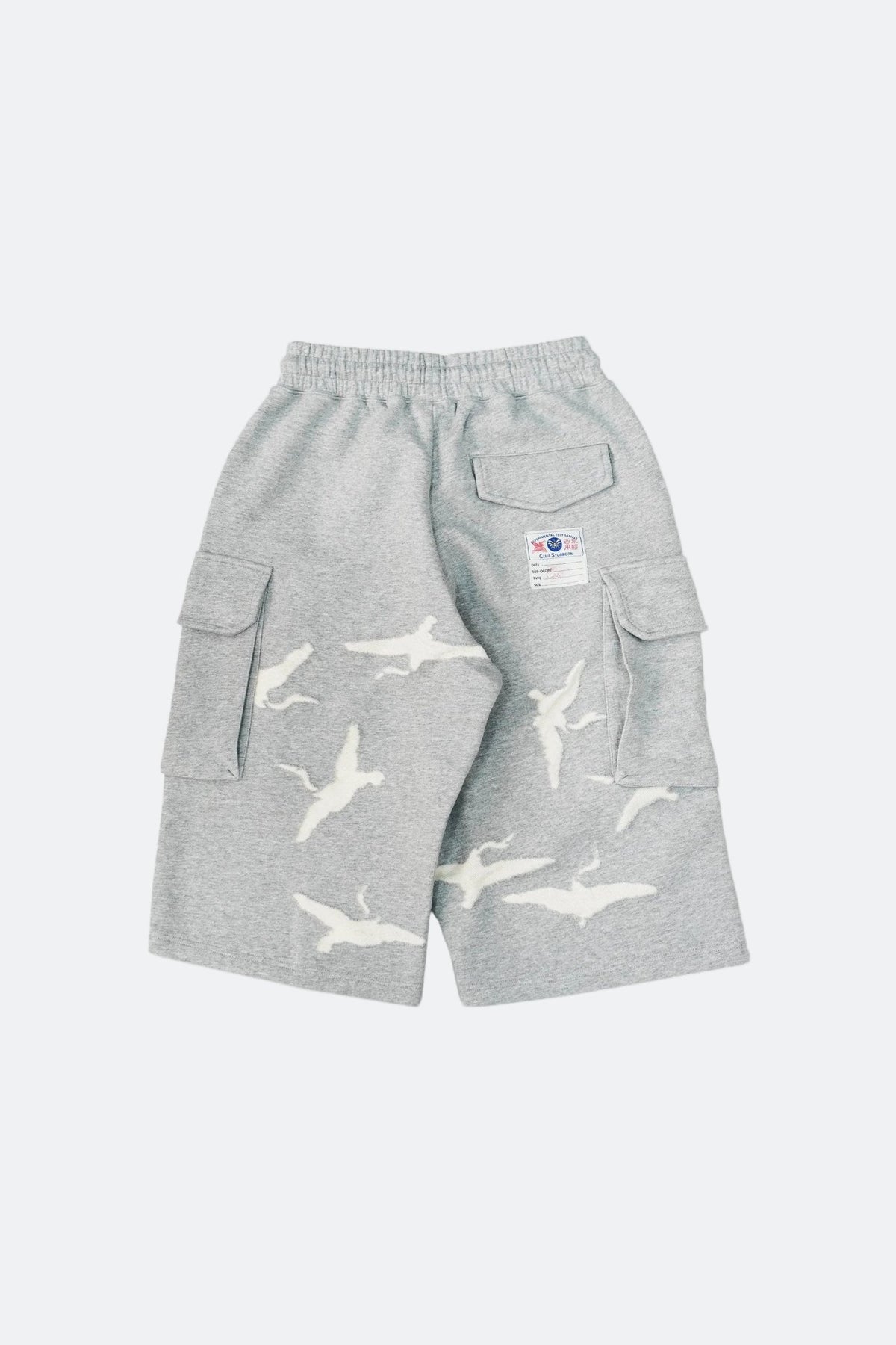 CLUB STUBBORN X OLDSOILISM M47 CROPPED SWEAT PANTS/ LASER CRANE GREY - GROGROCERY