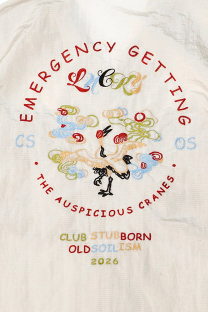 CLUB STUBBORN X OLDSOILISM SOUVENIR SHIRT/ SAND CRANES - GROGROCERY