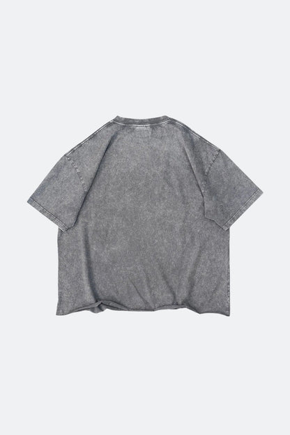 CLUB STUBBORN X OLDSOILISM THE LUCKY CRANE TEE/ WASHED GREY - GROGROCERY