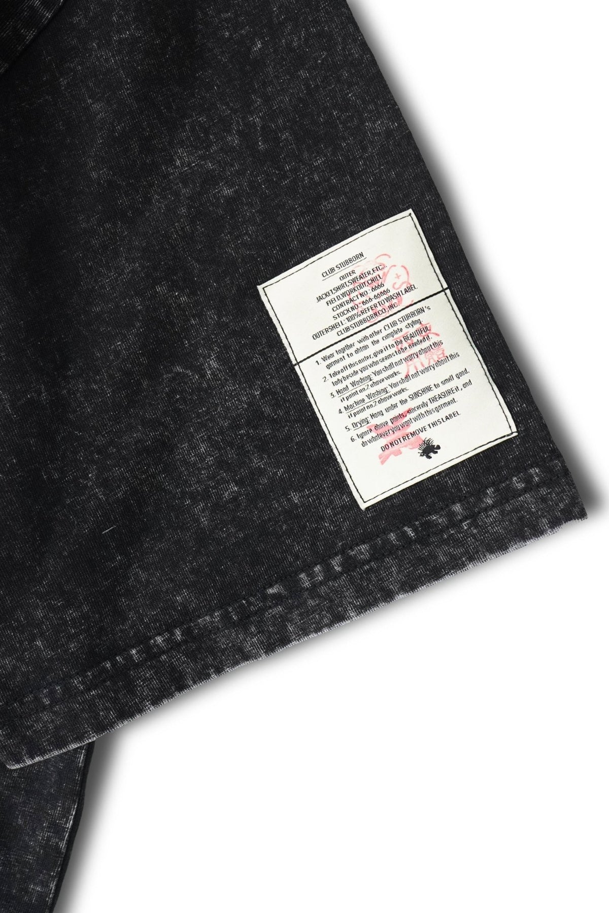 CLUB STUBBORN X OLDSOILISM THE LUCKY PHOTOPRINT TEE/ WASHED BLACK - GROGROCERY