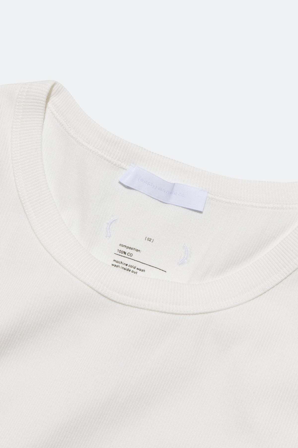 (empty) manual co. 35°C tank top/ white - GROGROCERY