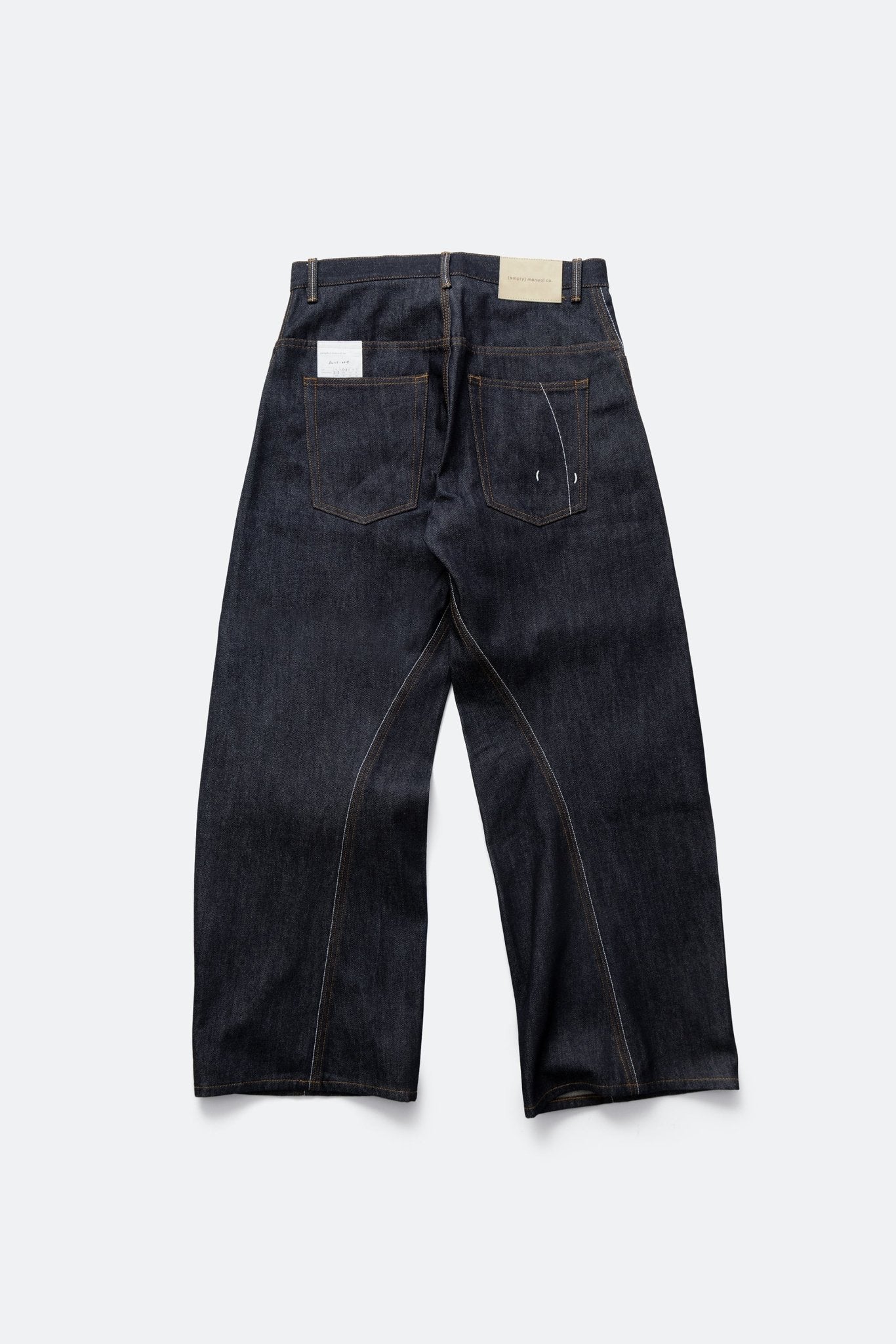 (empty) manual co. 3D raw denim jeans/ indigo blue - GROGROCERY
