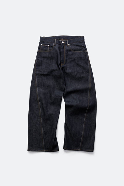(empty) manual co. 3D raw denim jeans/ indigo blue - GROGROCERY