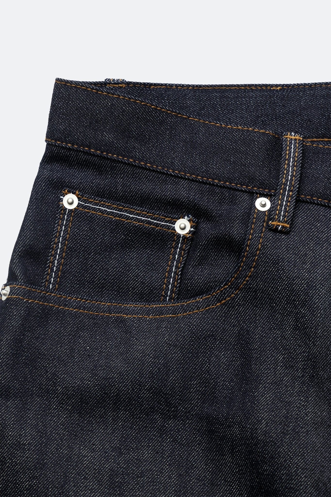 (empty) manual co. 3D raw denim jeans/ indigo blue - GROGROCERY