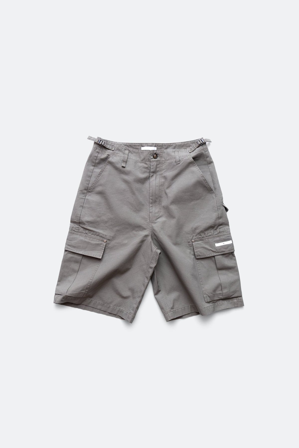 (empty) manual co. 7 pockets cargo shorts/ light washed grey - GROGROCERY
