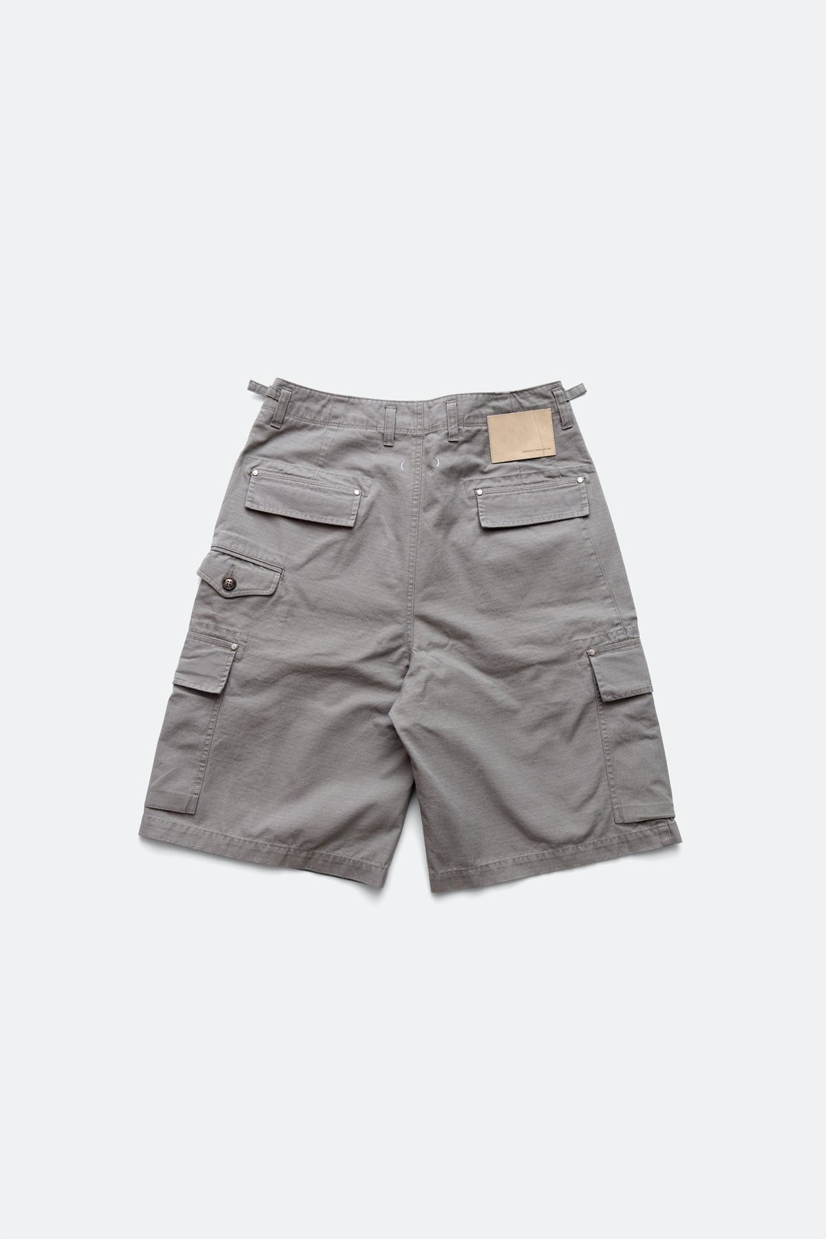 (empty) manual co. 7 pockets cargo shorts/ light washed grey - GROGROCERY