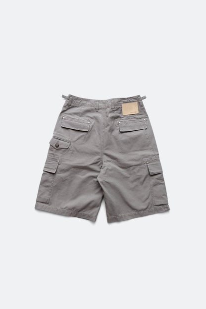 (empty) manual co. 7 pockets cargo shorts/ light washed grey - GROGROCERY