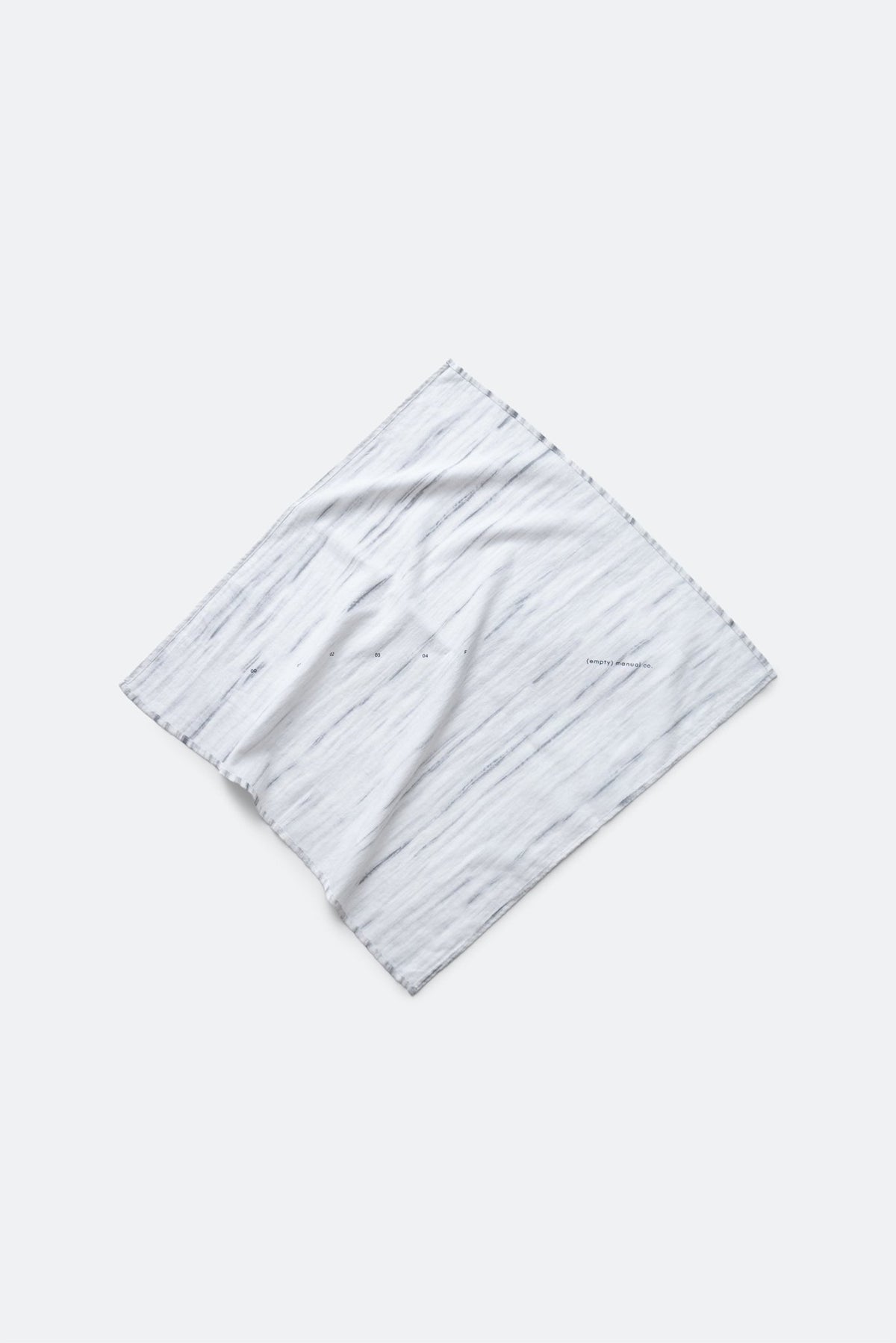 (empty) manual co. all purpose bandana - grey marble - GROGROCERY