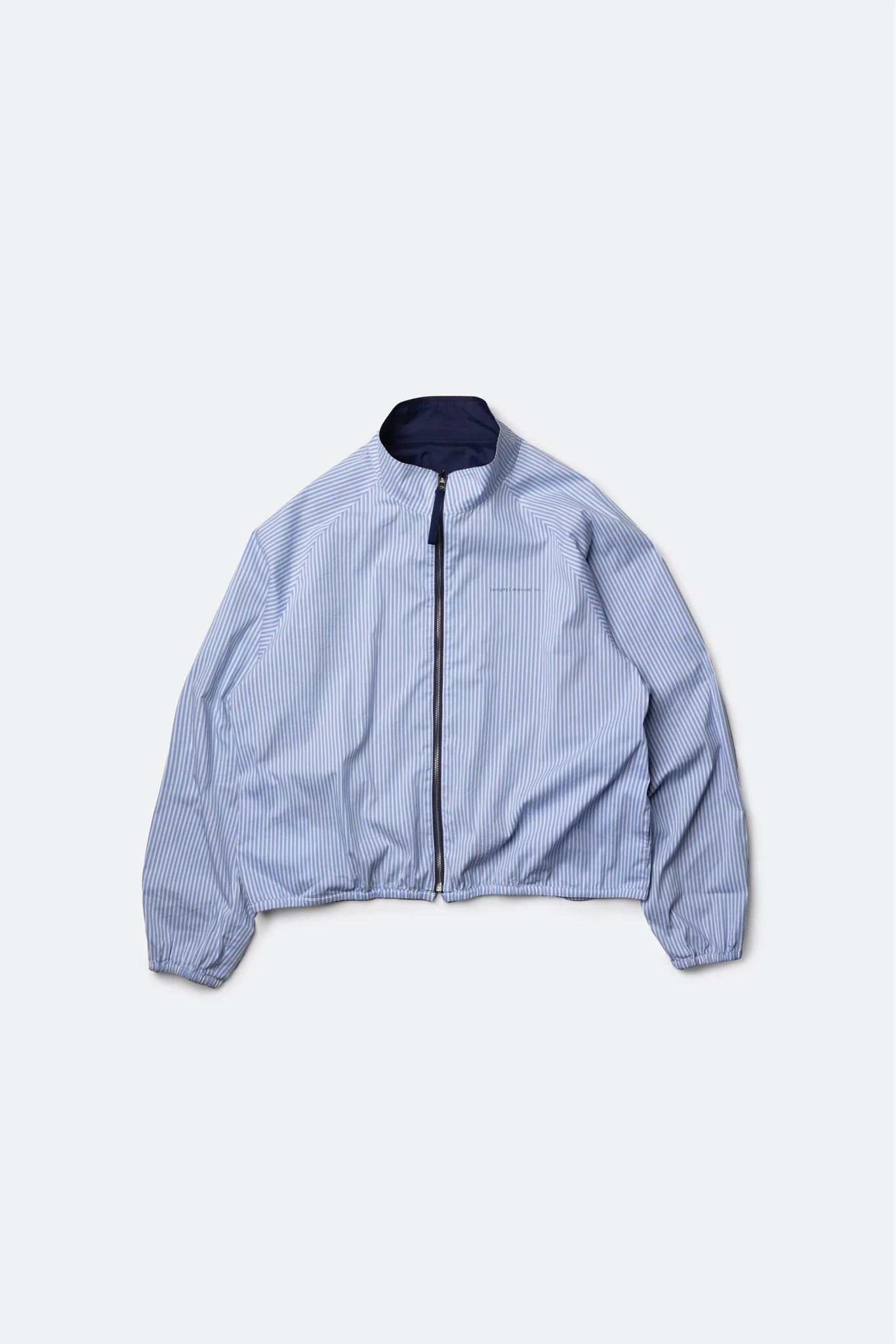 (empty) manual co. alter ego reversible jacket/ navy & blue stripes - GROGROCERY