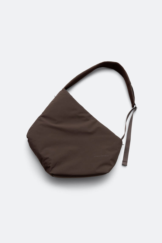 (empty) manual co. asymmetric padded bag/ taupe brown - GROGROCERY