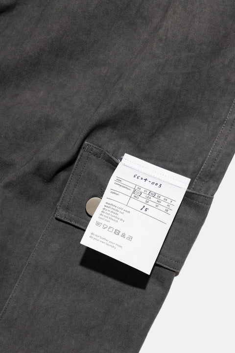 (empty) manual co. easy cargo pants/ grey charcoal - GROGROCERY