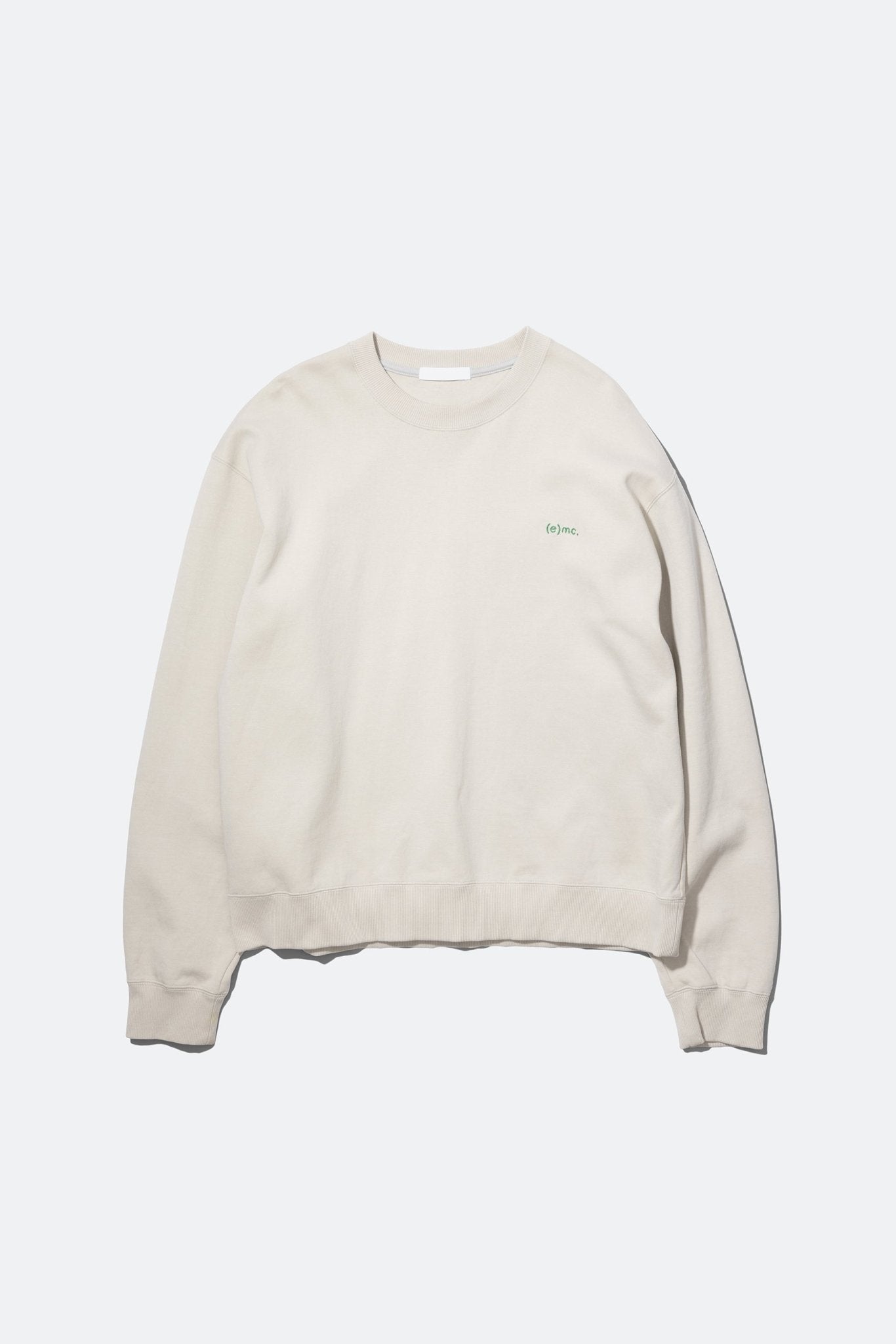 (empty) manual co. embroidery sweater/ light beige - GROGROCERY