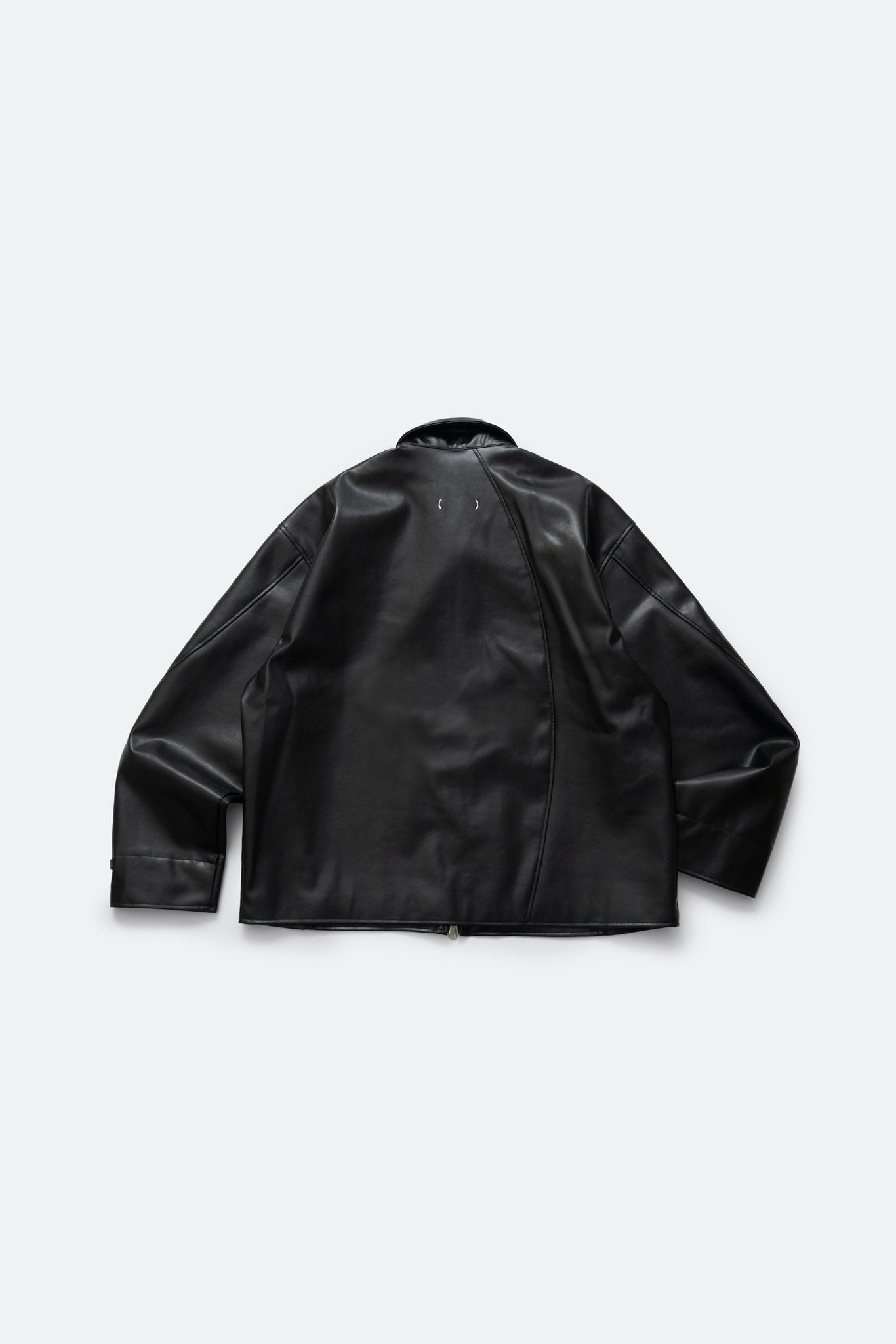 (empty) manual co. faux leather coach jacket/ shungite black - GROGROCERY