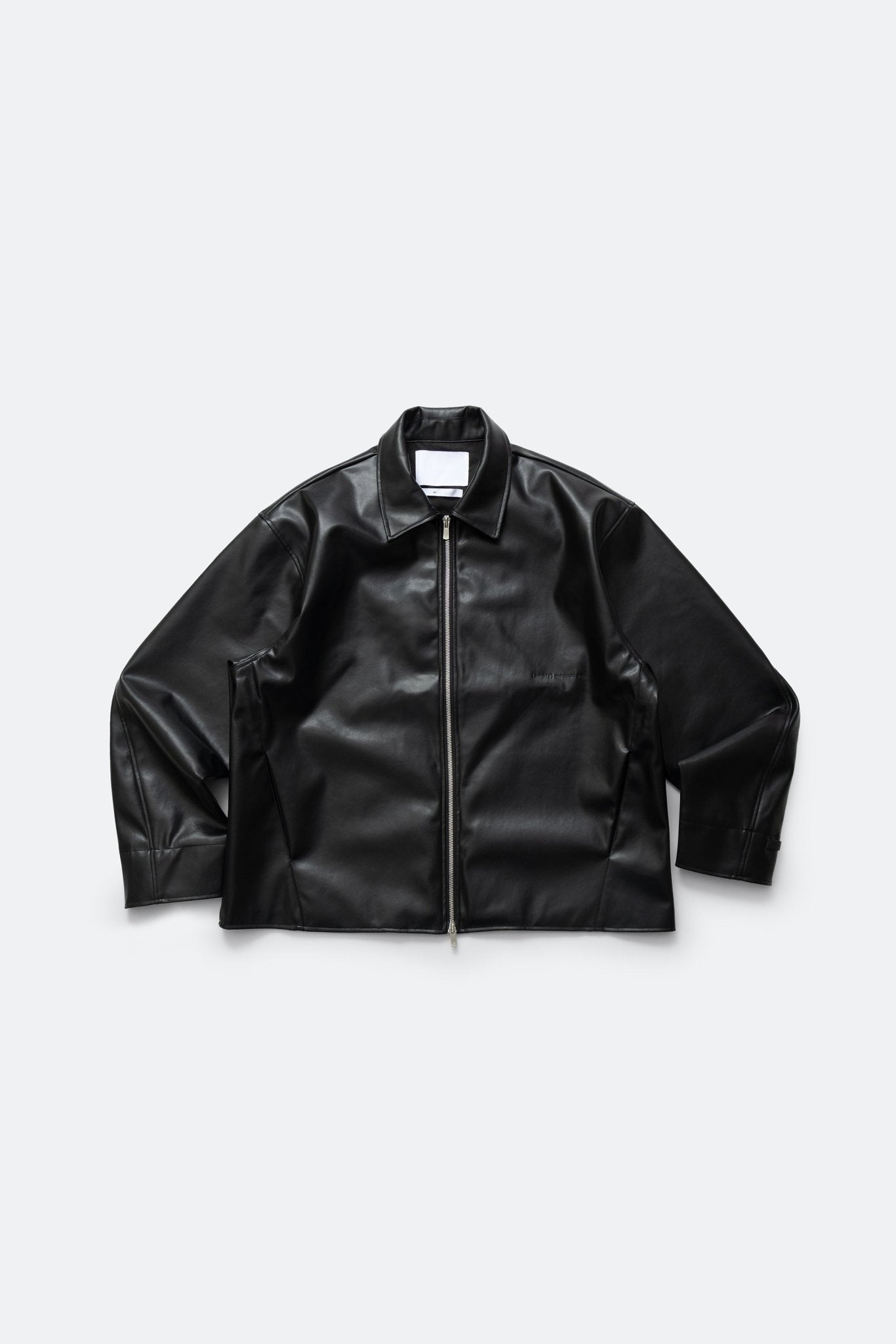 (empty) manual co. faux leather coach jacket/ shungite black - GROGROCERY