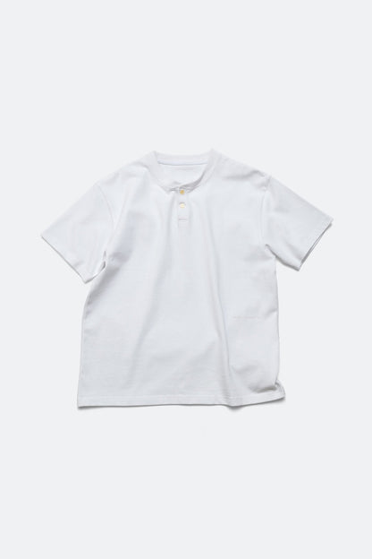 (empty) manual co. henley neck tee/ white - GROGROCERY
