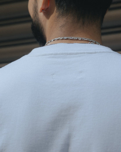 (empty) manual co. henley neck tee/ white - GROGROCERY