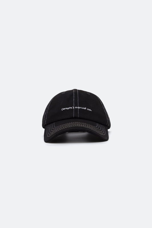 (empty) manual co. indicator logo cap/ black - GROGROCERY