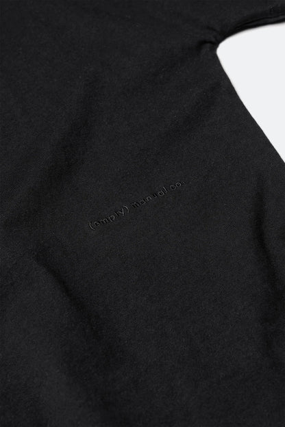 (empty) manual co. jinbei tee/ black - GROGROCERY