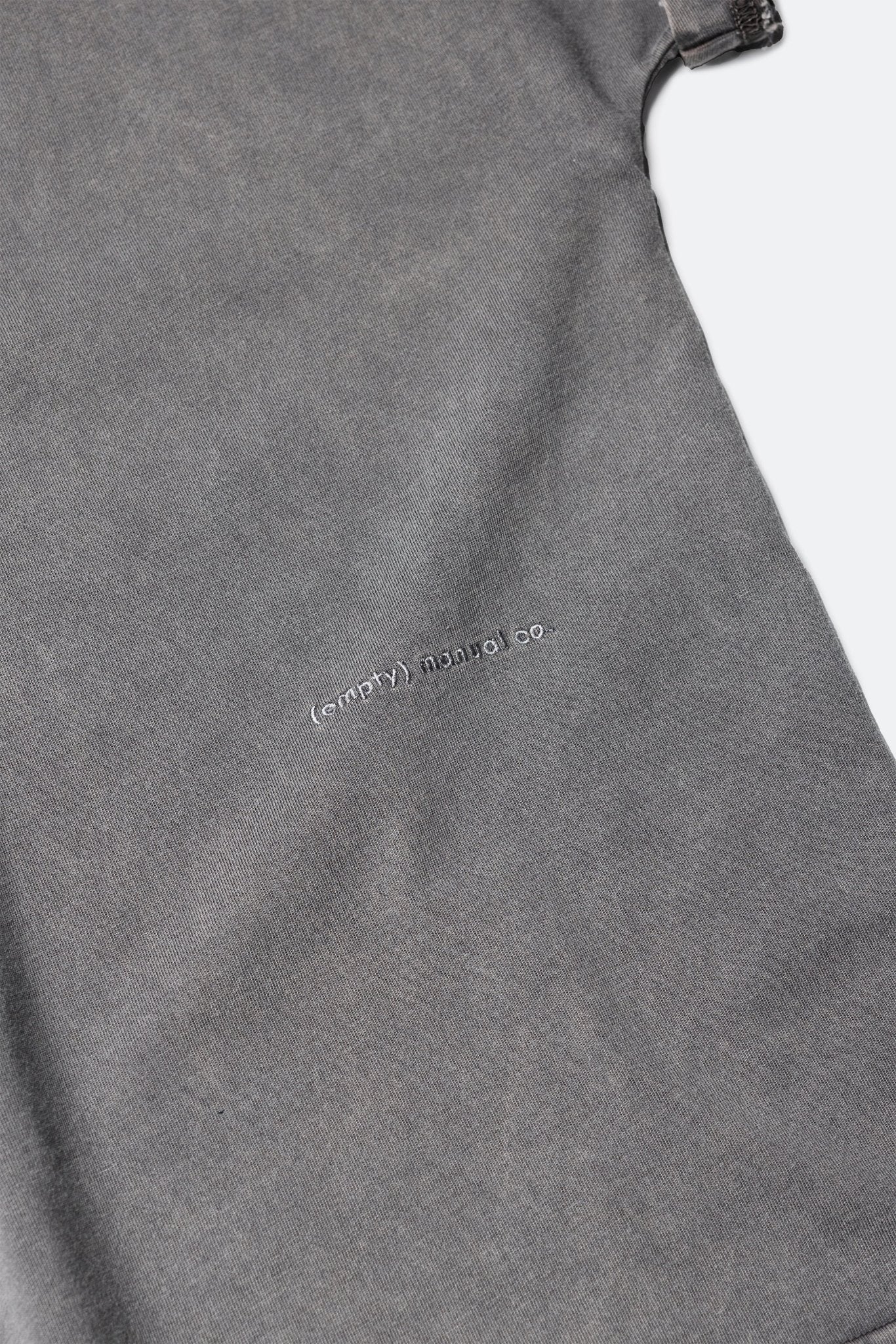 (empty) manual co. jinbei tee/ washed grey - GROGROCERY