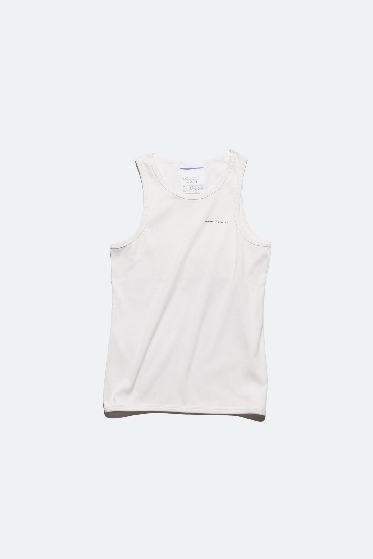 (empty) manual co. natty tank top/ white - GROGROCERY