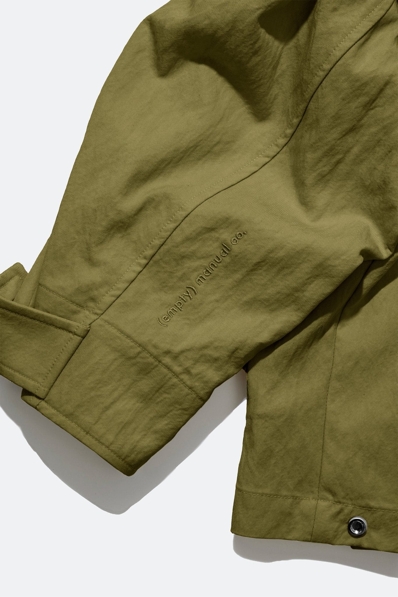 (empty) manual co. panelled blouson jacket/ army green - GROGROCERY
