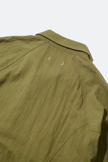 (empty) manual co. panelled blouson jacket/ army green - GROGROCERY