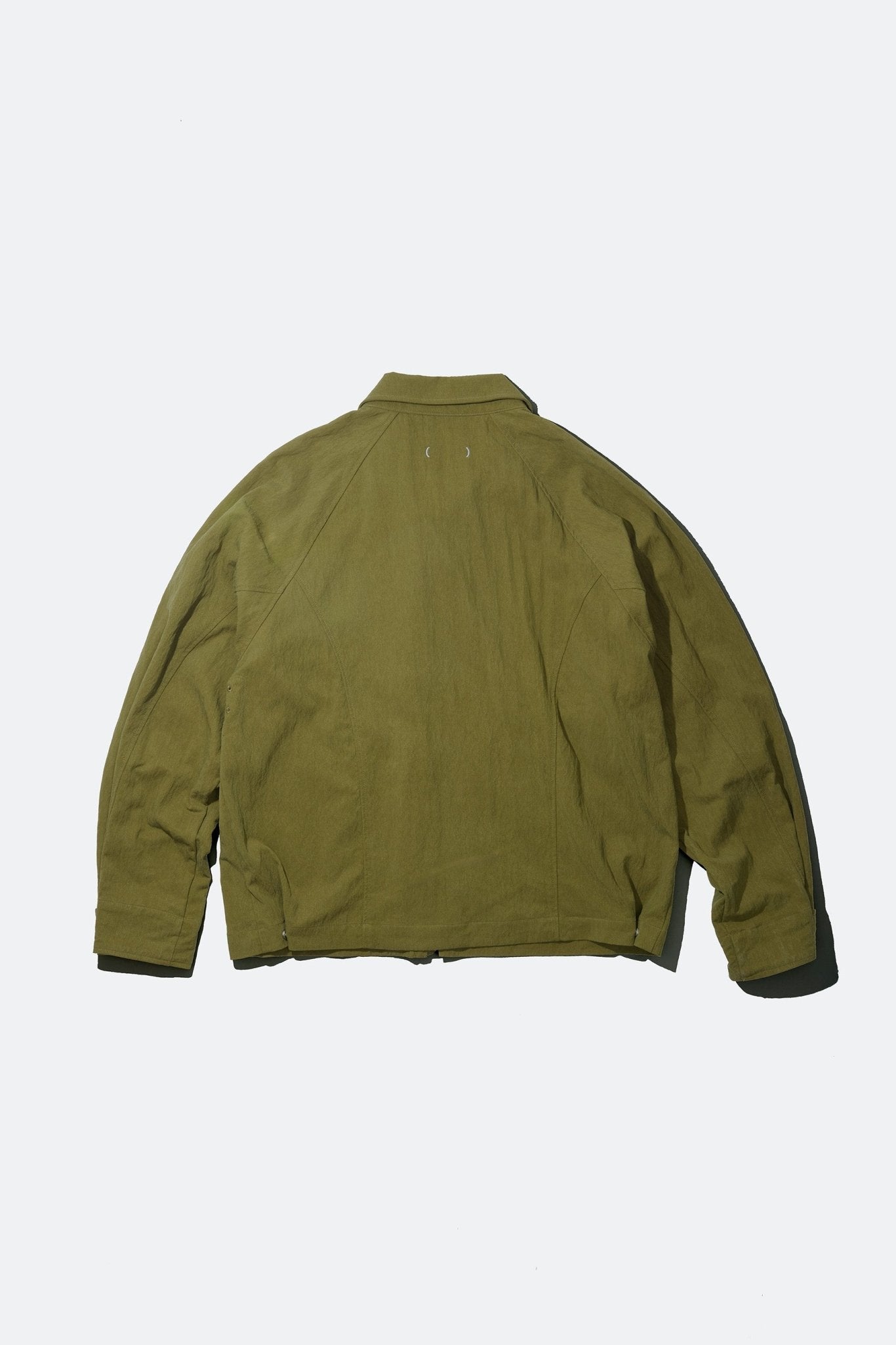 (empty) manual co. panelled blouson jacket/ army green - GROGROCERY