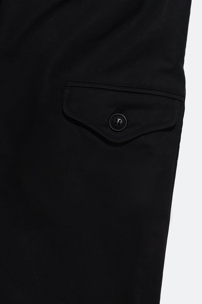 (empty) manual co. pleated bermuda shorts/ black - GROGROCERY