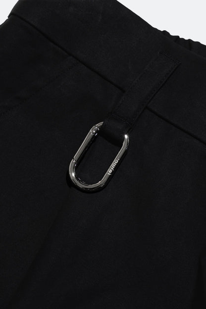 (empty) manual co. pleated bermuda shorts/ black - GROGROCERY